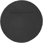 Hammer 36" W x 36" H Iron Frame Mirror in Silver - 66006Silver-M