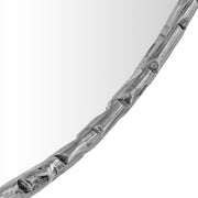 Hammer 36" W x 36" H Iron Frame Mirror in Silver - 66006Silver-M