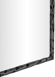 Hammer 48" W x 36" H Iron Frame Mirror in Black - 66005Black-M