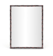 Hammer 48" W x 36" H Iron Frame Mirror in Brown - 66005Brown-M
