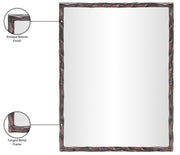 Hammer 48" W x 36" H Iron Frame Mirror in Brown - 66005Brown-M