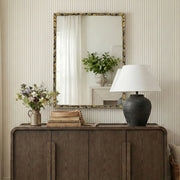 Hammer 48" W x 36" H Iron Frame Mirror in Gold - 66005Gold-M