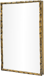 Hammer 48" W x 36" H Iron Frame Mirror in Gold - 66005Gold-M