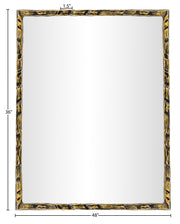 Hammer 48" W x 36" H Iron Frame Mirror in Gold - 66005Gold-M