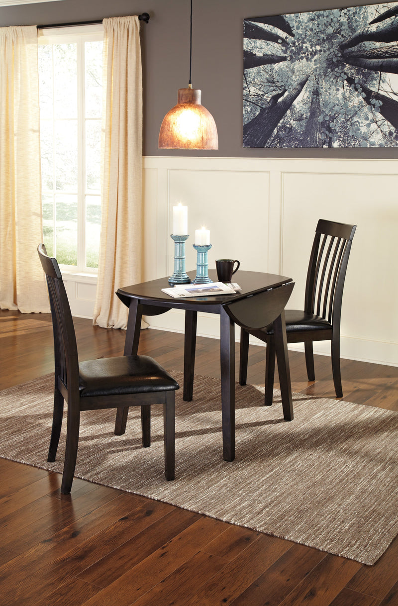 Hammis Dark Brown 3 - Piece Drop Leaf Dining Set - Gate FurnitureDining Room Set