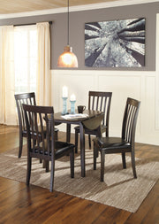 Hammis Dark Brown 5 - Piece Drop Leaf Dining Set - Gate FurnitureDining Room Set