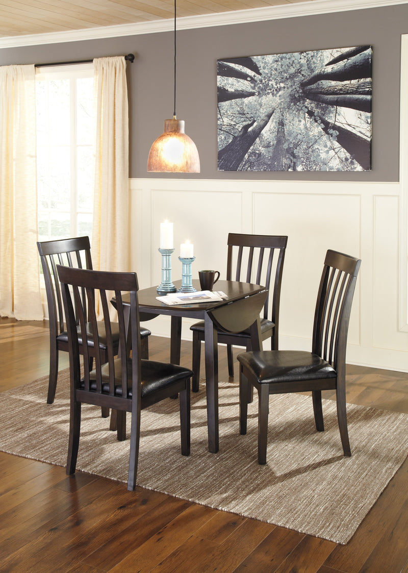 Hammis Dark Brown 5 - Piece Drop Leaf Dining Set - Gate FurnitureDining Room Set