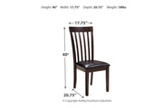 Hammis Dark Brown Dining Chair (Set of 2) - Gate FurnitureDining Chair