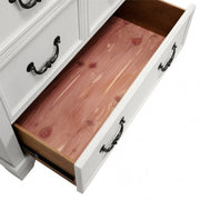 Hampstead White/Dark Brown Chest - FM79014WH-C