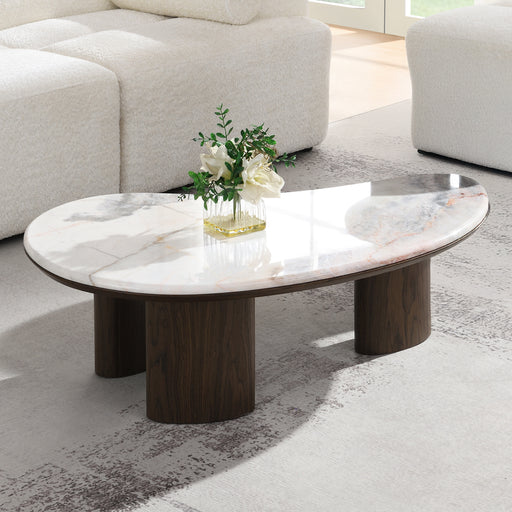 Hanale Coffee Table w/Natural Marble - LV04575