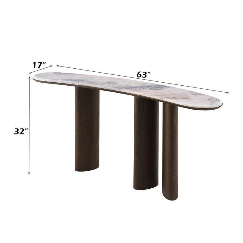 Hanale Console Table w/Natural Marble - AC04577
