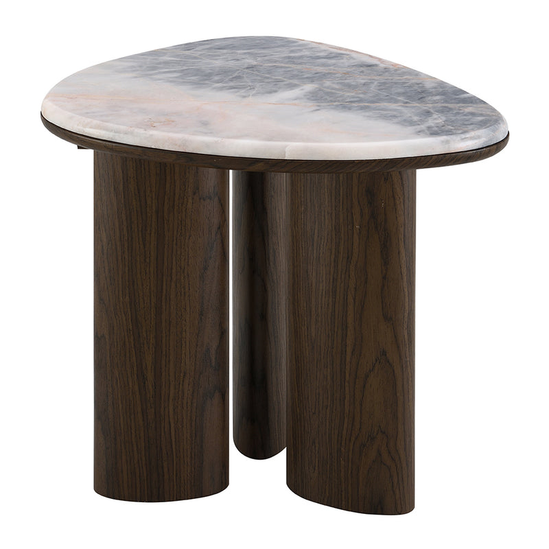 Hanale End Table w/Natural Marble - LV04576