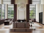 Hanedan 4-pieces (1 Four Seater Lux Sofa & 1 Four Seater Sofa & 2 Chair) Livingroom in Cream - 200-GAB-HAN-4L411
