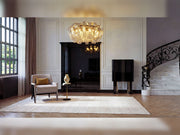 Hanedan 4-pieces (1 Four Seater Lux Sofa & 1 Four Seater Sofa & 2 Chair) Livingroom in Cream - 200-GAB-HAN-4L411
