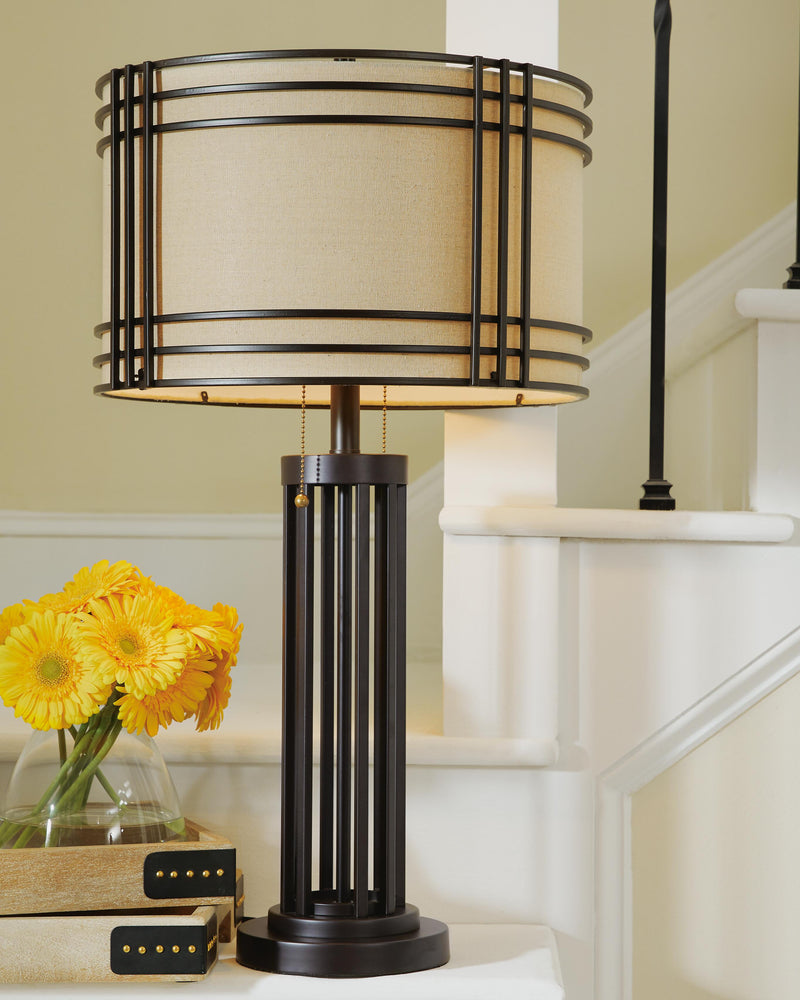 Hanswell Dark Brown Table Lamp (Set of 2) - L208294X2