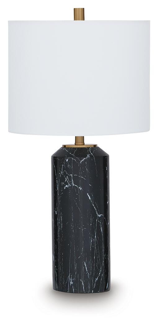 Hanzila Black/Gold Finish Table Lamp - L236074