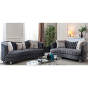 Happy 35 in. Chair in Gray - Gate FurnitureLiving Room Chair
