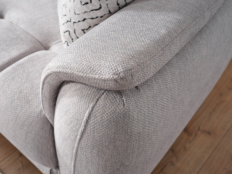 Happy 4-pieces (2 Sofa & 2 Chair) Livingroom Set Grey in Grey - 101-HAP-PUFGRAY-3311