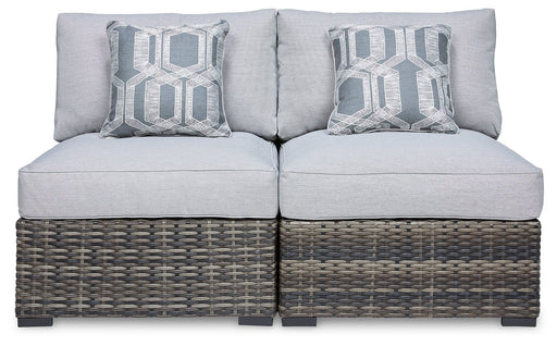 Harbor Court Armless Chair with Cushion (Set of 2) - Gate FurnitureOutdoor Lounge Chair