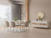 Hare Dining Chair (6 PCS) in Light Grey - 200-ALT-HAR-LGRY-DC-6
