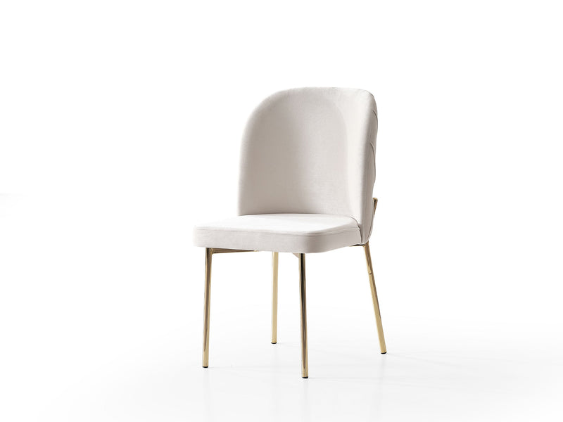 Hare Diningroom (Consol With Mirror & Dining Table & 6 Dining Chair) in White - 200-ALT-HAR-WHT-DT-6-SET
