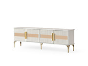 Hare Tv Stand in White - 200-ALT-HAR-WHT-TV