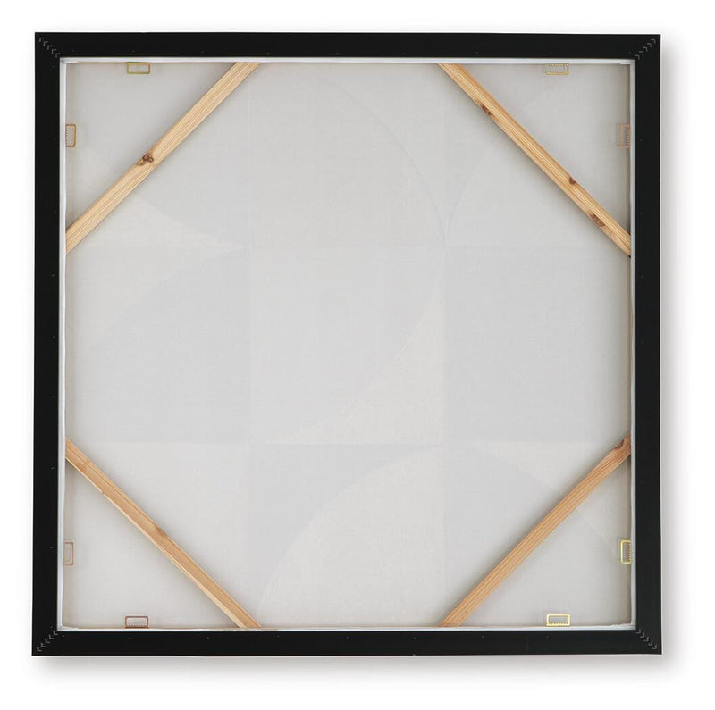 Harelman Tan/Taupe/White Wall Art - A8000502