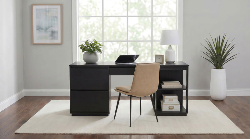 Harkes 75-inch 3-drawer Computer Desk with Adjustable Shelf Coffee Bean - 800798