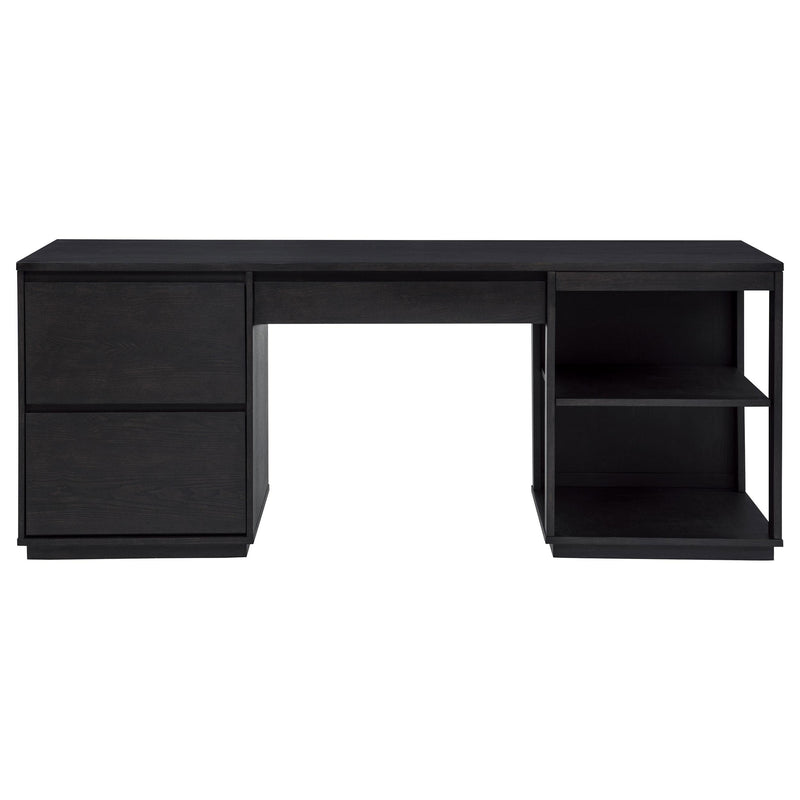 Harkes 75-inch 3-drawer Computer Desk with Adjustable Shelf Coffee Bean - 800798