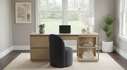 Harkes 75-inch 3-drawer Computer Desk with Adjustable Shelf Light Elm - 800797