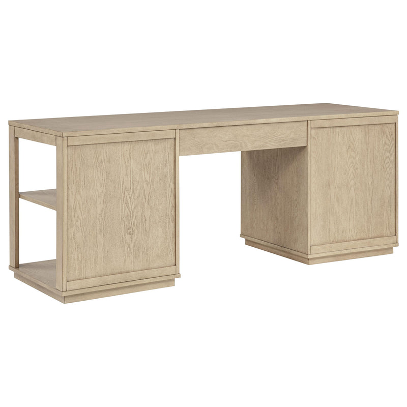 Harkes 75-inch 3-drawer Computer Desk with Adjustable Shelf Light Elm - 800797