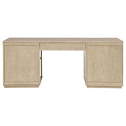 Harkes 75-inch 3-drawer Computer Desk with Adjustable Shelf Light Elm - 800797