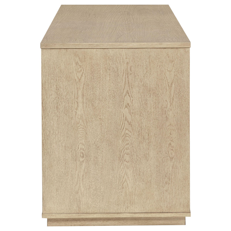 Harkes 75-inch 3-drawer Computer Desk with Adjustable Shelf Light Elm - 800797