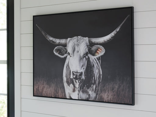 Harlandale Black/White/Brown Wall Art - A8000467