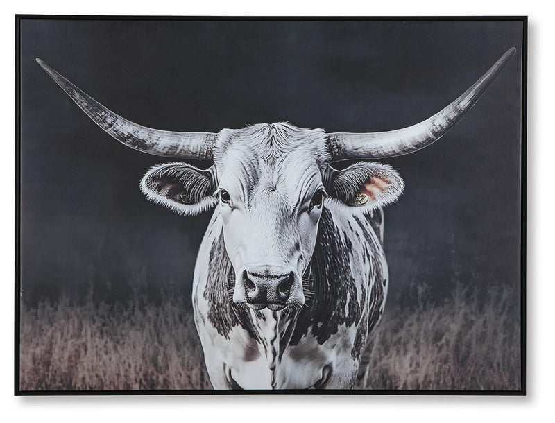 Harlandale Black/White/Brown Wall Art - A8000467