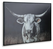 Harlandale Black/White/Brown Wall Art - A8000467