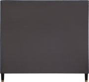 Harlie Velvet King Bed Grey - Gate FurnitureKing Bed