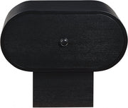 Harlow Solid Wood And Oak Veneer Nightstand in Black - 752Black-NS