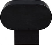 Harlow Solid Wood And Oak Veneer Nightstand in Black - 752Black-NS
