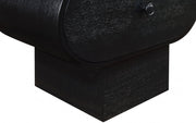 Harlow Solid Wood And Oak Veneer Nightstand in Black - 752Black-NS