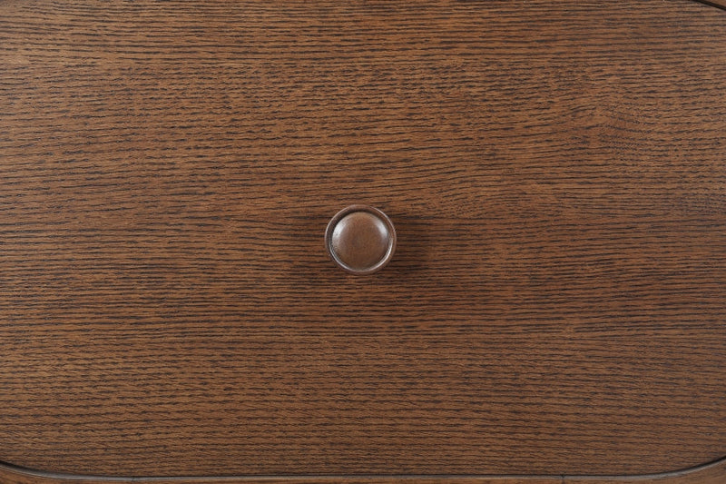 Harlow Solid Wood And Oak Veneer Nightstand in Brown - 752Brown-NS