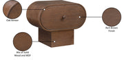 Harlow Solid Wood And Oak Veneer Nightstand in Brown - 752Brown-NS