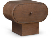Harlow Solid Wood And Oak Veneer Nightstand in Brown - 752Brown-NS