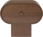 Harlow Solid Wood And Oak Veneer Nightstand in Brown - 752Brown-NS