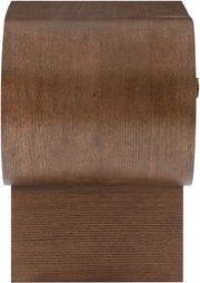 Harlow Solid Wood And Oak Veneer Nightstand in Brown - 752Brown-NS