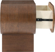 Harlow Solid Wood And Oak Veneer Nightstand in Brown - 752Brown-NS