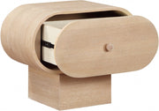 Harlow Solid Wood And Oak Veneer Nightstand in Natural - 752Natural-NS