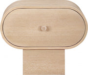 Harlow Solid Wood And Oak Veneer Nightstand in Natural - 752Natural-NS