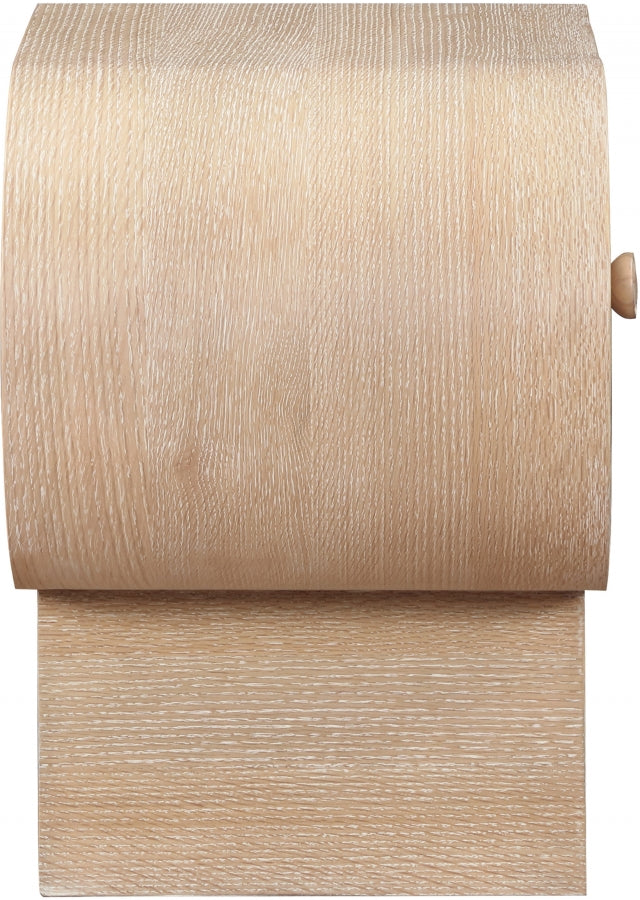 Harlow Solid Wood And Oak Veneer Nightstand in Natural - 752Natural-NS