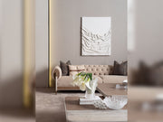 Harmony 4-pieces (1 Four Seater Chester Sofa & 1 Four Seater Sofa & 2 Chair) Livingroom in Cream - 200-GAB-HAR-44C11